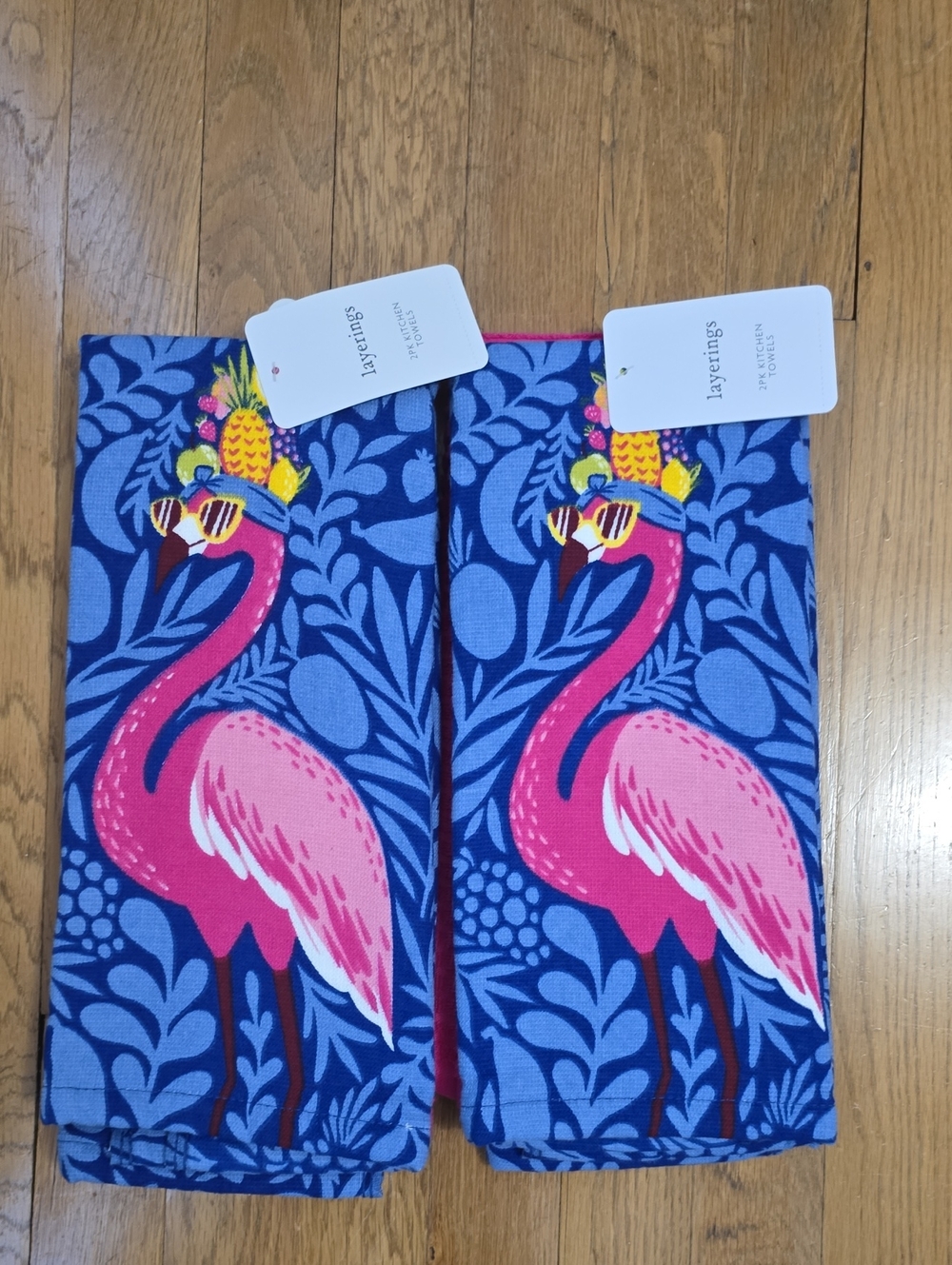 LAYERINGS BRAND SPRING & SUMMERTIME KITCHEN HAND TOWELS BUNDLE OF 4 TOWELS